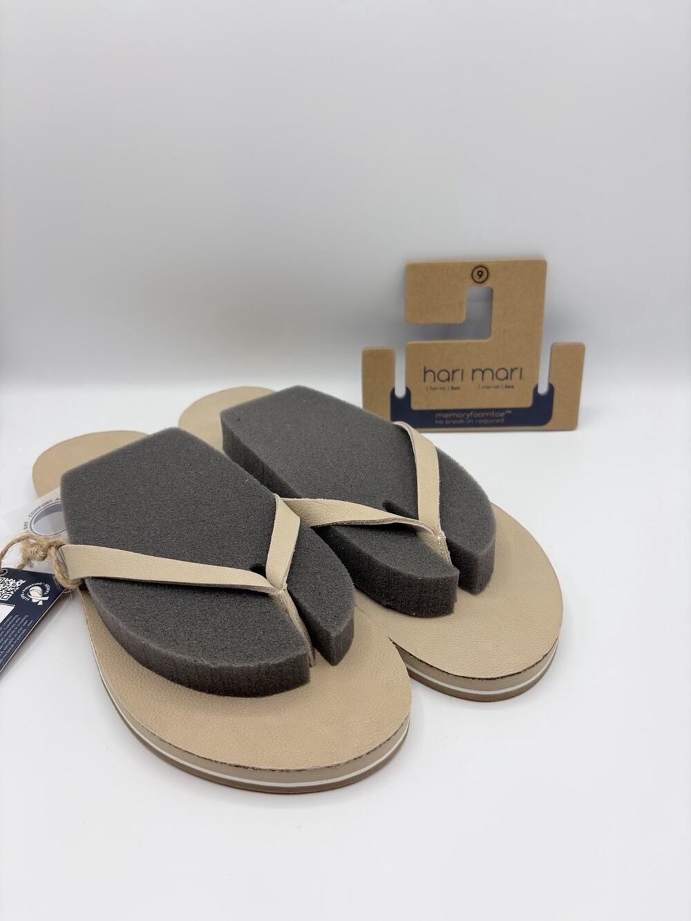 Hari Mari Meadows Flip Flop Sandals Women’s US Sz 9 Sand NWT